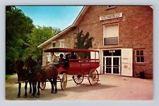Cassville WI-Wisconsin, American House Bus, Advertising, Vintage Postcard picture