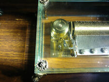 RARE Vintage REUGE MUSIC 144-note 3-song Crystal Music Box, Dolphin Feet, Swiss picture