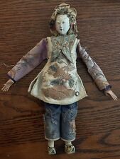 Antique Chinese Opera Doll / Puppet? In Embroidered Silk Costume picture