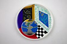 '88 Yves Galgon For Lufthansa Airlines Geometric Global Coaster Hutschenrer picture