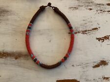 southwestern beaded necklace elegant piece in coral, turquoise, brown . nwot picture