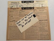 AEA Tune-Up Chart System 1938 Cadillac Sixteen Model  38-90 picture