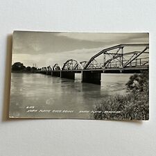 Vintage RPPC Real Photograph North Platte River Bridge NE Nebraska picture