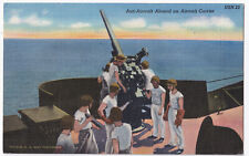 WW 2 SAILOR'S MAIL CARRIER ANTI AIRCRAFT SENT 1944 TO JAMES MELFY, HAZELTON PA picture