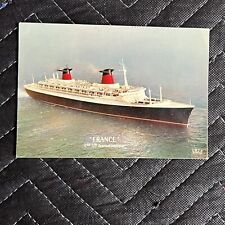 Vintage SS FRANCE French Line Real Photograph Ocean Liner Postcard RPPC picture