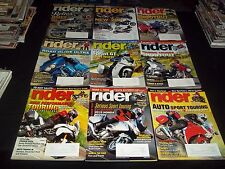 2008-2010 RIDER MAGAZINE LOT OF 36 ISSUES - NICE MOTOR CYCLES FAST BIKES - M 502 picture