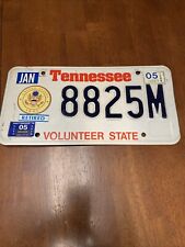 2005 Issue Year Tennessee Army Retired Specialty License Plate 8825M City Auto picture