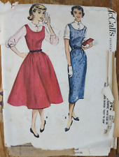Vintage 1957 McCall's Pattern #4242  Teen Jumper w/Full/Slim Skirt Blouse SZ 16 picture