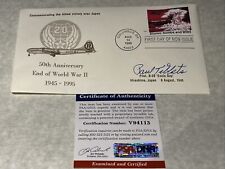 RARE  Paul Tibbets Signed First Day Cover FDC 50th Anniversary - PSA DNA picture