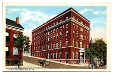 Antique YWCA Building, Street Scene, Old Cars, Wheeling, WV Postcard picture