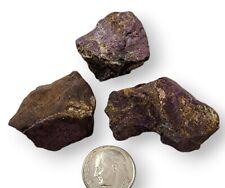 Purpurite Crystal Natural Specimens 3 Pcs Lot South Dakota 57.4 grams picture