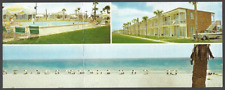 Silver Beach Hotel Motel in Destin Florida Topographical Postcard, Creased picture