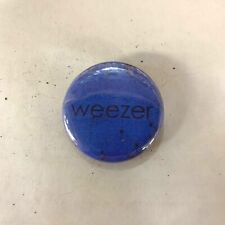 WEEZER // (Blue) ORIGINAL VINTAGE 90's Alternative Rock Button Pin [G-] picture