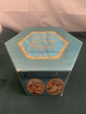 12 GLORIOUS ANGELS Christmas Ornaments: Antique Look Decoupaged Ornaments in Box picture