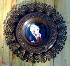 c. 1870s Royal Vienna Exquisite Hand Painted Portrait Plate in 17