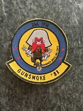 USAF 1983 GUNSMOKE FIGHTER A-10 354TH TFW PATCH Rare Vtg Tactical Yosemite Sam picture
