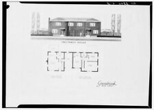 Photo:Drawing and plan of two-family house. Green Brook, New Jersey picture