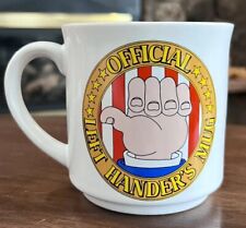 Vintage “Official Left Hander’s Mug” Japan Novelty Funny Gag Gift picture