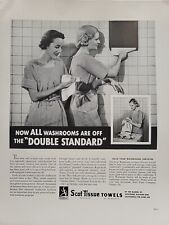 1939 Scott Tissue Towels Toilet Paper Fortune Magazine Print Ad Double Standard picture