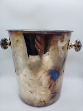 GEBRUDER HEPP EXCLUSIV CHAMPAGNE WINE ICE BUCKET 18/10 DEEP PATINA SIGNED picture
