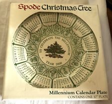 Vintage Spode Christmas Tree Millennium Calendar Collector Plate Vintage 2000 picture