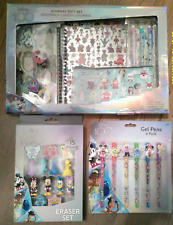 NEW LOT Disney 100 journal stationary gift set kit gel pens 3D erasers stickers picture