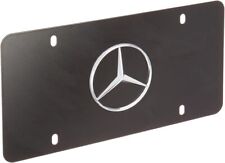 Mercedes-Benz Logo on Black Steel Auto License Plate, Official Product black  picture