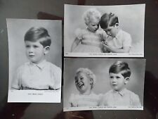 RPPCs - TRH Prince Charles & Princess Anne, Set of 3 - 1952, Rough Edges picture