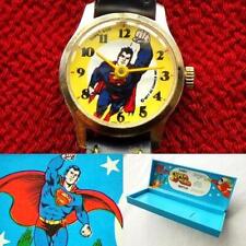 1977 Superman Dc Comics Vintage Hand-Wound Watch With Box #G223 picture