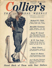 COLLIER'S COVER sailor by Penfield War-time duty: Nash saves men ad 1918 picture