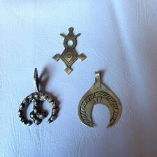 LOT OF 3 VERY RARE ANCIENT ANTIQUE VIKING PENDANT ARTIFACT OLD AMULET picture