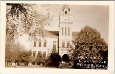 Marion Kansas Marion County Courthouse RPPC Postcard V17 picture