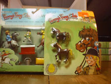 1987 PENNY'S PONY CLUB PONY NEW BORN FOALS, PLAY SET HORSES & RIDERS IN BOXES picture