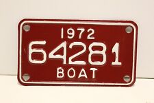 vintage 1972 boat license plate picture