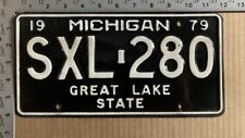 1979 Michigan license plate SXL-280 YOM DMV 79-83 MERCEDES 280 SL 13556 picture