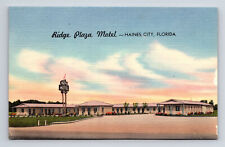 Ridge Plaza Motel Haines City Florida FL Roadside America Postcard picture