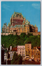 Vintage Canada Postcard Chateau Fronteac From Lower Town Quebec picture
