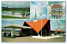 c1960 Howard Johnson Motor Lodge Multi-View Kansas City Missouri Posted Postcard picture