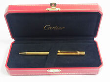 Cartier Ballpoint Pen Must 2 II Gold Godron w/Box EX picture