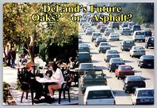 Postcard - DeLand, Florida - Political, Oaks or Asphalt?  1980s/90s, 4x6 (M7o) picture