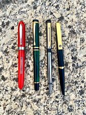 Lot of 4 Vintage Rollerball and Fountain Pens inc. Waterman Pelikan and Sheaffer picture