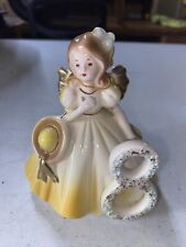 Vintage 8th Year Birthday Angel - Josef Originals Porcelain Doll yellow picture