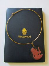 VTG Wedgwood Egyptian Jasperware Cameo Necklace in Box picture