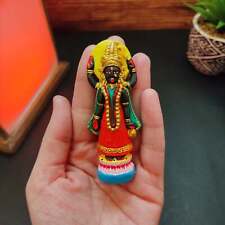 Miniature Hindu Goddess Kali Travel Size Statues - Clay Handmade picture