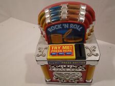 1996 FUNRISE TOY ROCK N' ROLL MUSICAL JUKE BOX COIN BANK  Music and Lights works picture