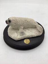 Earth Home 1992 Vintage Endangered Harp Seal Figurine Cast Sculpted Hand Painted picture