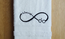 Harry Potter Always Infinity Symbol With Glasses / Lightening Bolt Hand Towel picture