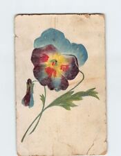 Postcard Embossed Flower Print Greeting Card picture