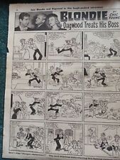 Sa16 Ephemera 1960s comic strip blondie dagwood treats his boss chic young  picture