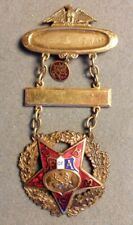 7467 Foresters Of America: F Of A (Deer Head Emblem, Initials Around On Star Dro picture